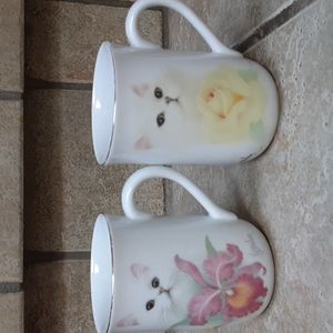 Pair of kitty coffee cups